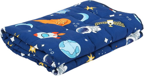 Isomedix 26897 Anti-stress weighted blanket for children 4 kg, 100 × 150 cm, blue - Blanket - Main image