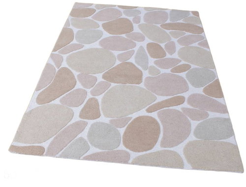 Raavi Hand tufted natural wool carpet 190 × 290 cm - Carpet - Main image