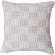 Raavi Handwoven natural cotton and wool pillow - Pillow