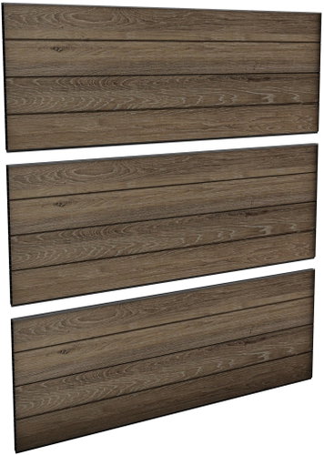 Keter Fence Kit walnut (3 × panel) - Fence Panel - Main image