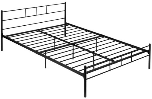 ModernHome DNYSF165A Metal bed with frame, 140 × 200 cm, black - Bed - Main image