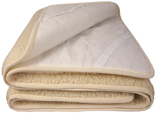 4sleep Natur sheep wool top mattress, 90 × 200 cm - Topper - Main image