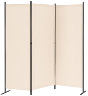 MultiGarden AW-022/3TLG Skládací zahradní a pokojový paraván, 3dílný, 167 × 164 cm, béžový - Paraván