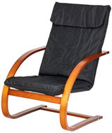 ModernHome TXWQM-31 Finnish rocking chair walnut/black - Rocking Chair