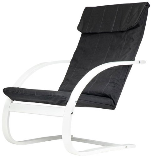 ModernHome TXWQM-31 Finnish rocking chair white-black - Rocking Chair - Main image