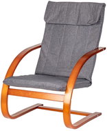 ModernHome TXWQM-31 Finnish rocking chair walnut/gray - Rocking Chair