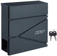 Songmics Mailbox Post, anthracite grey - Mailbox