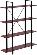 ModernHome S-04A Industrial style shelf, 4 shelves, 105 × 140 cm, brown - Shelving Unit