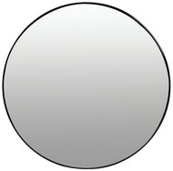 ModernHome Round wall mirror 60 cm, aluminium frame, black - Mirror