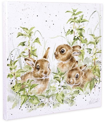 Wrendale Designs Obraz 20 × 20 cm Zajíci - Obraz - Hlavní obrázek