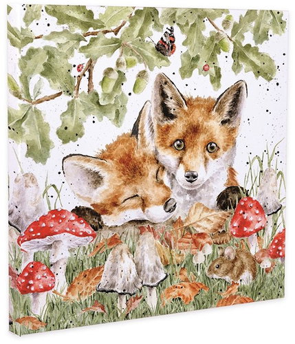 Wrendale Designs Image 20 × 20 cm Foxes - Painting - Main image
