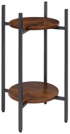 ModernHome ME-ATS10 Flower stand, 2 shelves, dark wood - Flower Stand