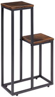 ModernHome ME-ATS13 Flower stand 67 cm, 2 shelves, dark wood - Flower Stand