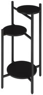 ModernHome ME-ATS22 Flower stand 80 cm, 3 shelves, black - Flower Stand