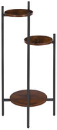 ModernHome ME-ATS11 Flower stand 80 cm, 3 shelves, dark wood - Flower Stand