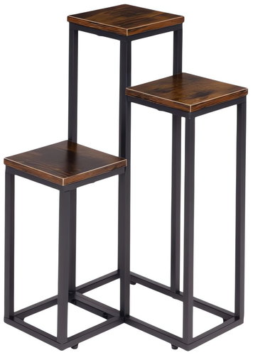 ModernHome ME-ATS14 Flower stand 67 cm, 3 shelves, dark wood - Flower Stand - Main image