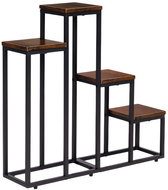 ModernHome ME-ATS17 Flower stand 67 cm, 4 shelves, dark wood - Flower Stand