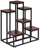 ModernHome ME-ATS20 Flower stand 67 cm, 6 shelves, dark wood - Flower Stand