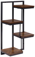 ModernHome ME-ATS07 Wall shelf with 4 levels, dark wood - Shelf