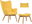 2043 Armchair Norse, yellow