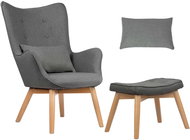 Sofotel 2044 Norse armchair with footrest, grey - Armchair