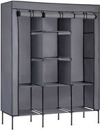 Massido 680100 Large textile cabinet, 45 × 130 × 175 cm, dark grey - Wardrobe