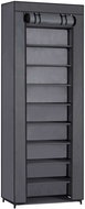 Massido 680200 Textile shoe rack 28 × 58 × 175 cm, dark grey - Shoe Rack
