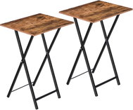Vasagle Set of 2 folding tables Abby, brown-black - Side Table