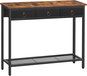 Console Table Vasagle Console table Mijone 100 cm, brown-black - Konzolový stolek