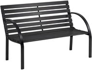 Sofotel 4207 Garden bench with backrest Luca 117,5 × 83 × 57 cm, black - Garden Bench