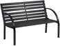 Garden Bench Sofotel 4207 Garden bench with backrest Luca 117,5 × 83 × 57 cm, black - Zahradní lavice