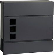 ModernHome HPB932-8 Mailbox with newspaper holder, galvanized steel, anthracite - Mailbox