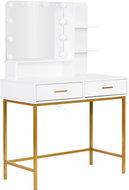 ModernHome FH-DT200067 Dressing table with mirror and LED lighting, white - Dressing Table