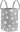 740220 Toy basket, grey with stars