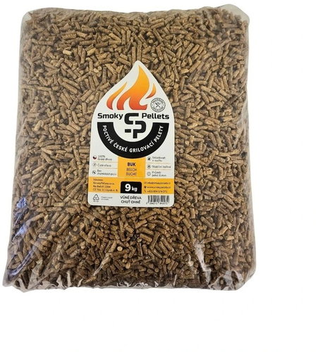 SmokyPellets Beech wood BBQ pellets, 9kg – versatile use - Pellets - Main image