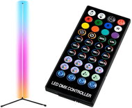 Verk 12330 Corner RGB LED floor lamp, remote control, 150 cm, black - Floor Lamp