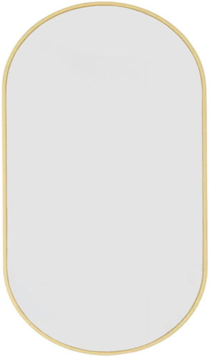 ModernHome 15419 Oval wall mirror 100 × 50 cm, gold frame - Mirror - Main image