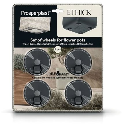 Prosperplast Set of ETHICK planter wheels - 4 pcs, TSW4 - Stand - Main image