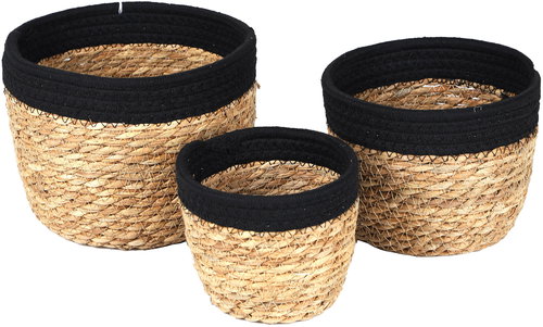 DOCHTMANN Set of rattan baskets 3 pcs - Storage Basket - Main image