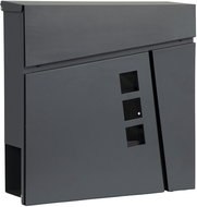 ModernHome HPB932-20-1 Mailbox with newspaper holder, galvanized steel, anthracite - Mailbox
