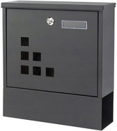 ModernHome HPB2210K-GS Mailbox made of galvanized steel, anthracite - Mailbox