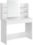 ModernHome PWSHT-20 Cosmetic dressing table with large mirror 108 × 40 × 142 cm, white - Dressing Table