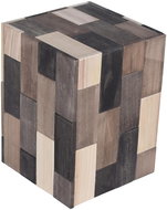 by inspire PatchWood wooden side table, 29,5 × 29,5 × 40 cm - Side Table