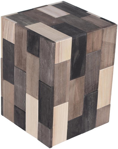 by inspire PatchWood wooden side table, 29,5 × 29,5 × 40 cm - Side Table - Main image