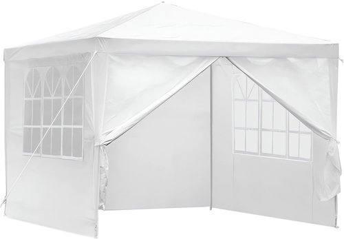 MultiGarden PAW 3X3 Garden gazebo folding, 3 × 3 m, 4 walls, white - Garden Gazebo - Main image