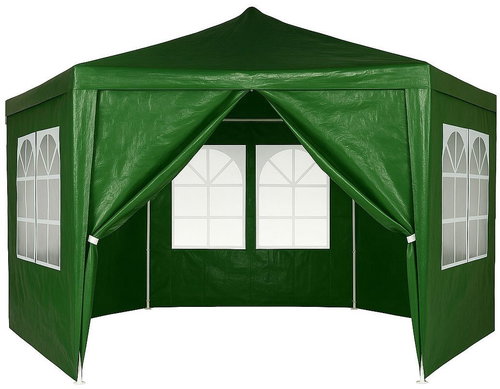 MultiGarden PAW-2X2X2 Garden gazebo folding 2 × 2 × 2 m + 6 side walls, green - Garden Gazebo - Main image
