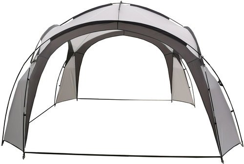 MultiGarden ST-001 Garden gazebo with fibreglass construction, 3,5 × 3,5 m, grey - Garden Gazebo - Main image