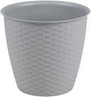 DOCHTMANN Flower pot rattan 25×23 cm, grey - Flower Pot