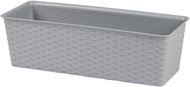 DOCHTMANN Flower pot rattan rectangle 40 × 16,5 × 12 cm, grey - Flower Pot