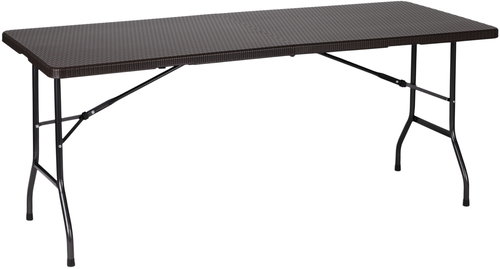 MultiGarden RZK-180B Folding catering garden table 180 cm, rattan, brown - Garden Table - Main image